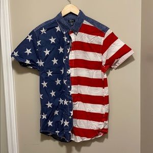 Men’s Very Patriotic Button Down Shirt